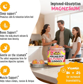 Gummies de magnésium glycinate OH MY CHEWY, vue de côté