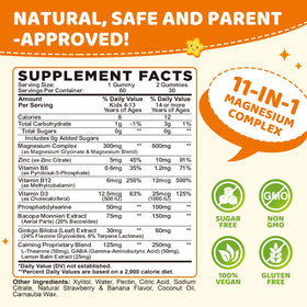 Gummies de magnésium glycinate pour enfants dilib, vue de face