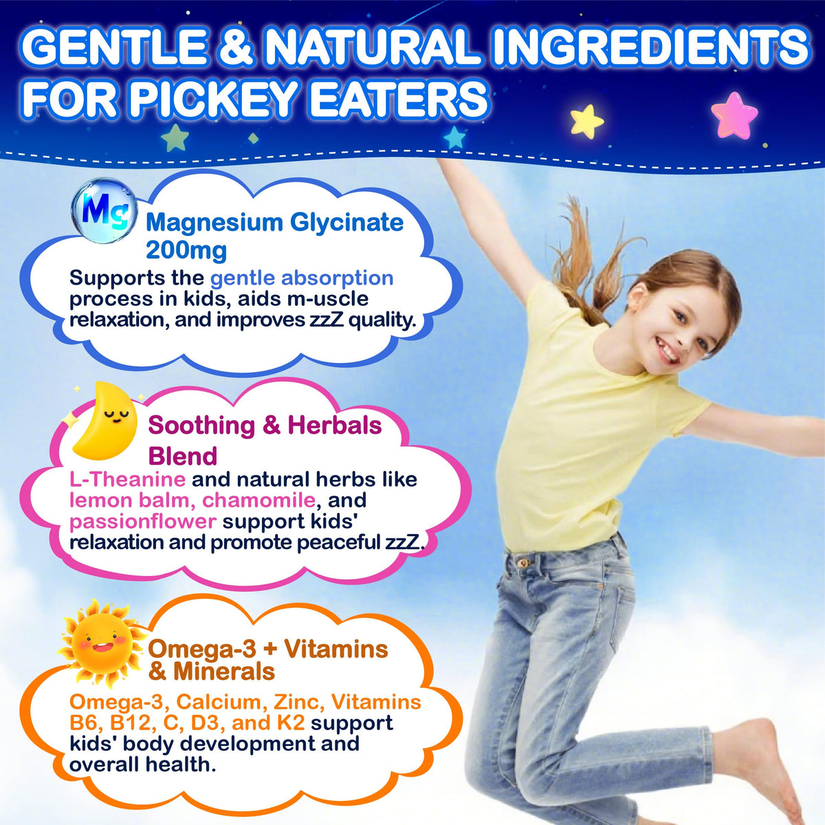 Gummies de Magnésium Glycinate pour enfants Edmmyliy, détail de la texture