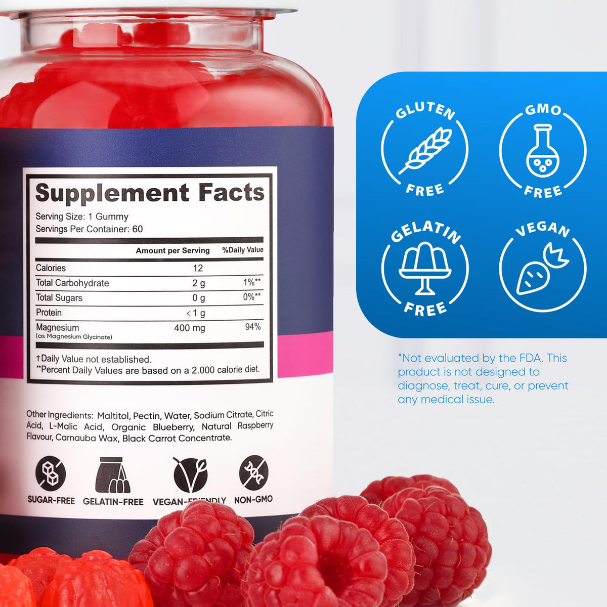 Gummies de magnésium glycinate PURA WEX NUTRITION dans un contexte de vie quotidienne