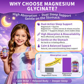Gummies de magnésium glycinate PureBalm sur une table