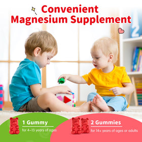 Gummies de magnésium glycinate ReviNutra, étiquette avec ingrédients