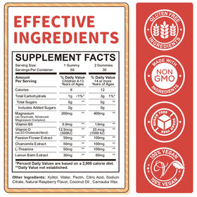Gummies de Magnésium Glycinate ReviNutra, vue de côté
