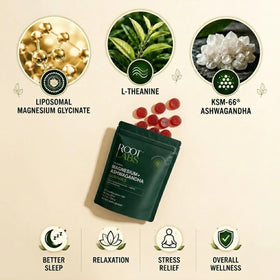 Gummies de Magnésium Glycinate ROOT LABS 675mg, vue de l'arrière