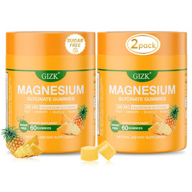 Gummies de magnésium glycinate SAYIDON 500mg, saveur ananas, vue de face