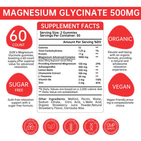 Gummies de magnésium glycinate SAYIDON en format gomme, 60 pièces
