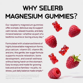 Gummies de magnésium glycinate Selerb, mise en scène dans un environnement familial