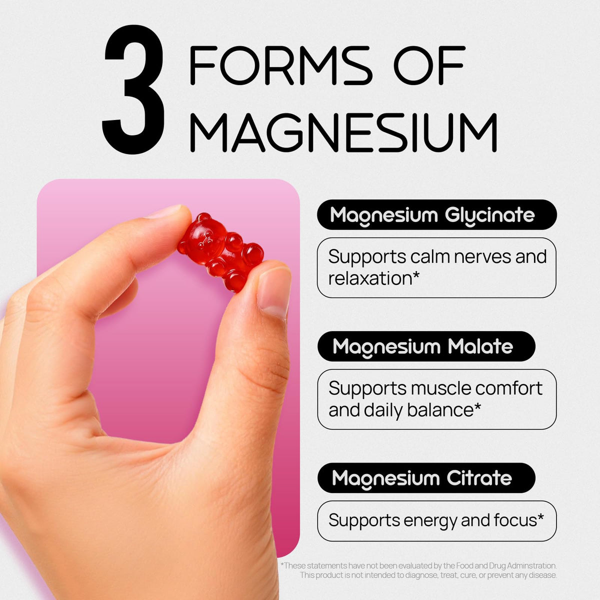 Gummies de Magnésium Glycinate Selerb sur une table