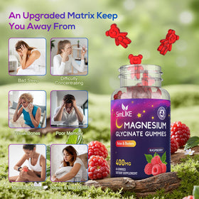 Gummies de Magnésium Glycinate Simlike dans une main