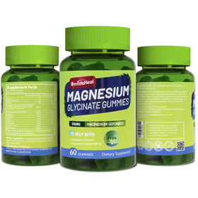 Gummies de magnésium glycinate SmildeHeal avec des ingrédients naturels