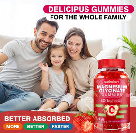 Gummies de magnésium glycinate sudrolove, présentation du produit