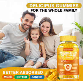 Gummies de magnésium glycinate sudrolove, prise en main