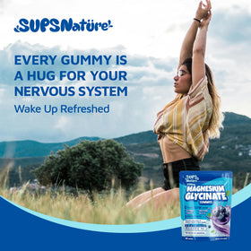 Gummies de magnésium glycinate sups nature en gros plan
