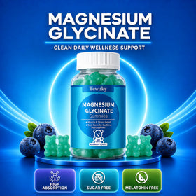 Gummies de magnésium glycinate Tewuky en portion