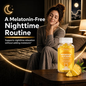 Gummies de magnésium glycinate Tewuky, vue de côté, format 500mg