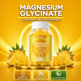 Gummies de magnésium glycinate Tewuky, vue de dessus