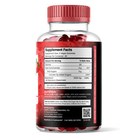 Gummies de magnésium glycinate WELLNESS LABSRX, vue de face avec étiquette