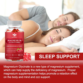 Gummies de magnésium glycinate WOGORGT, vue du pot ouvert