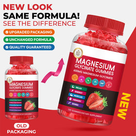 Gummies de magnésium glycinate Xytora avec le flacon ouvert