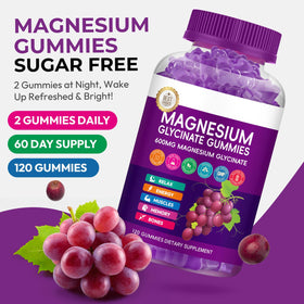 Gummies de magnésium glycinate Xytora avec une cuillère