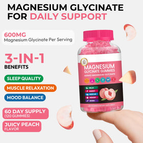 Gummies de magnésium glycinate Xytora, côté de la bouteille