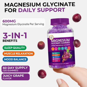 Gummies de magnésium glycinate Xytora dans un bol
