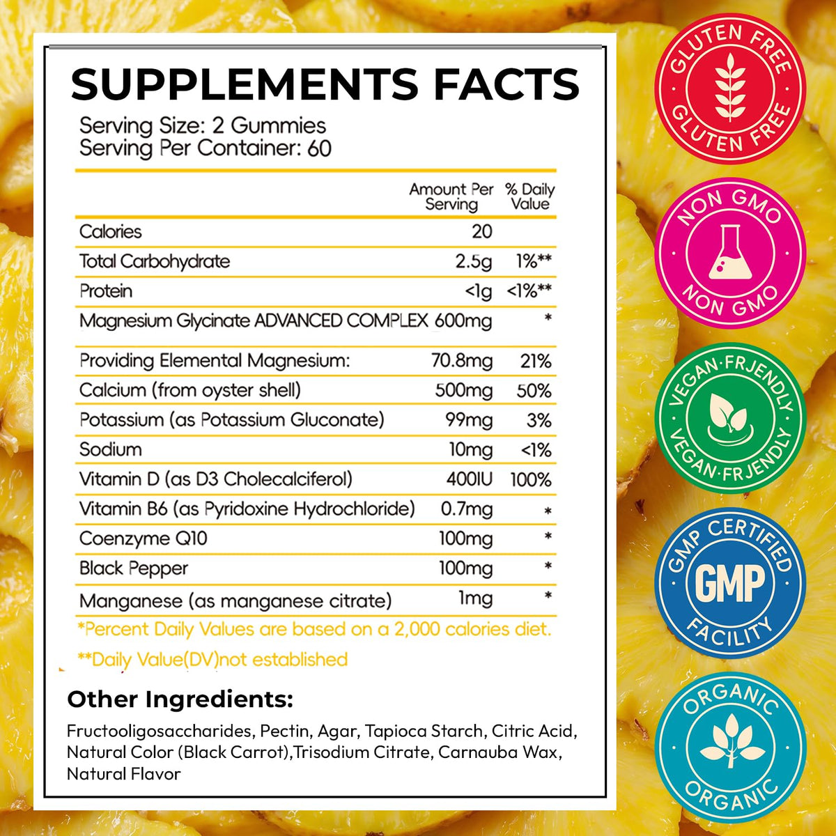 Gummies de magnésium glycinate Xytora en forme de bonbons
