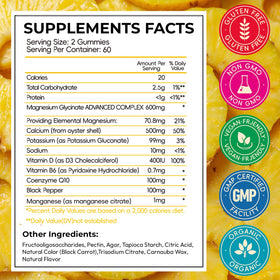 Gummies de magnésium glycinate Xytora en forme de bonbons