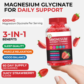 Gummies de magnésium glycinate Xytora en gros plan
