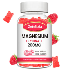 Gummies de magnésium glycinate Zetelixia 200 mg, vue de face