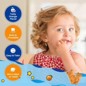 Gummies de magnésium Hovika, gummies sur une assiette