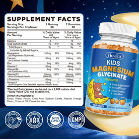 Gummies de magnésium Hovika, vue de face avec étiquette