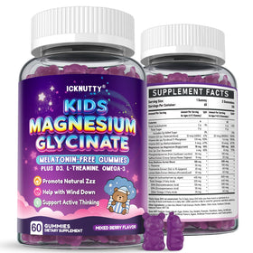 Gummies de magnésium ICKNUTTY pour enfants, vue avant, saveur baie