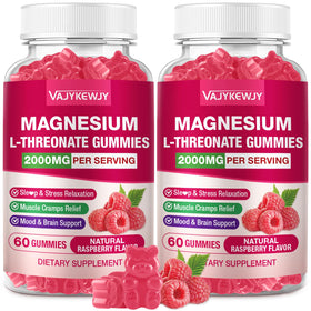 Gummies de magnésium L-thréonate VAJYKEWJY en pot de 120 unités