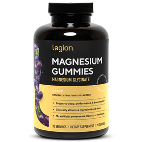 Gummies de magnésium LEGION en pot, vue avant