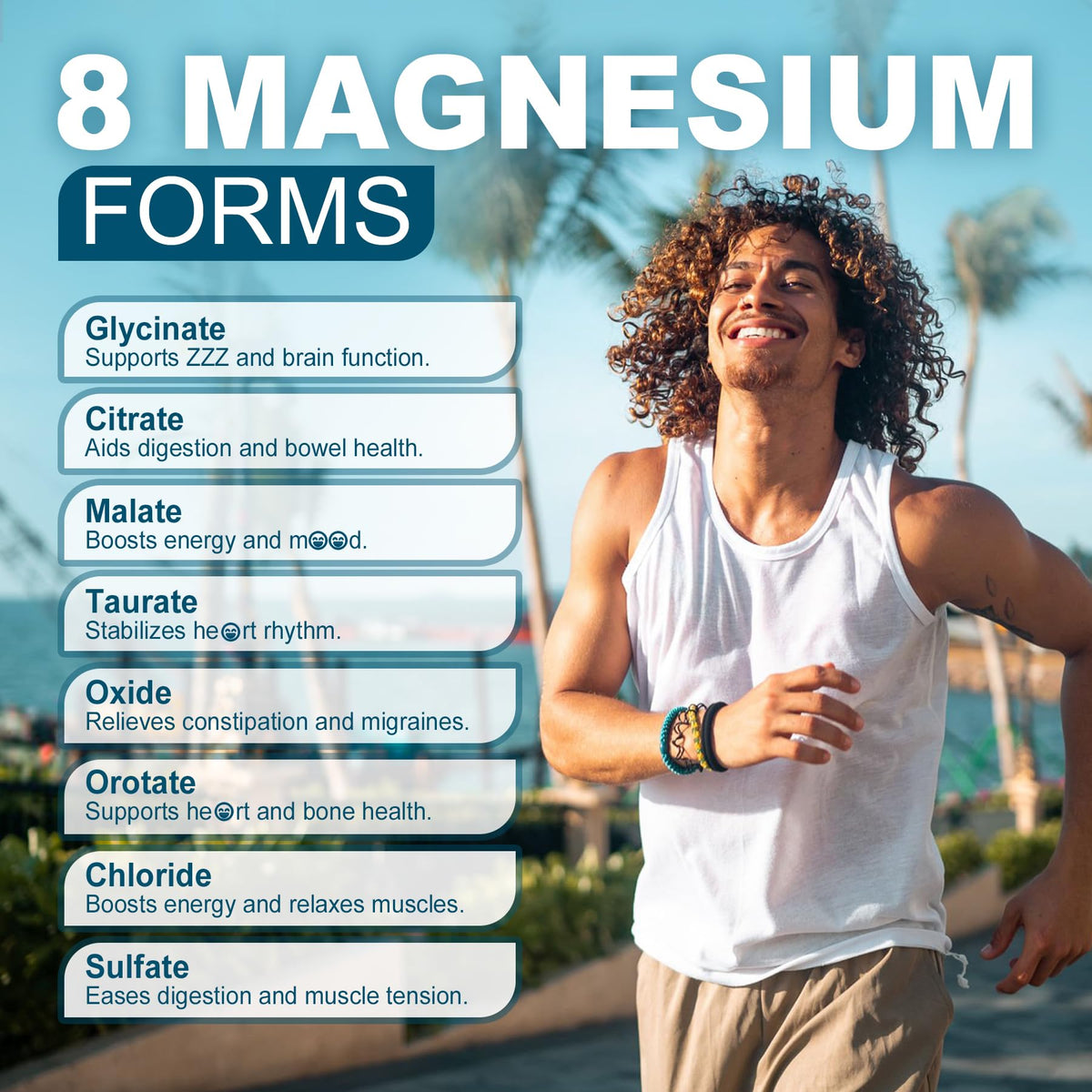 Gummies de magnésium LILICARE, vue de côté avec dosage