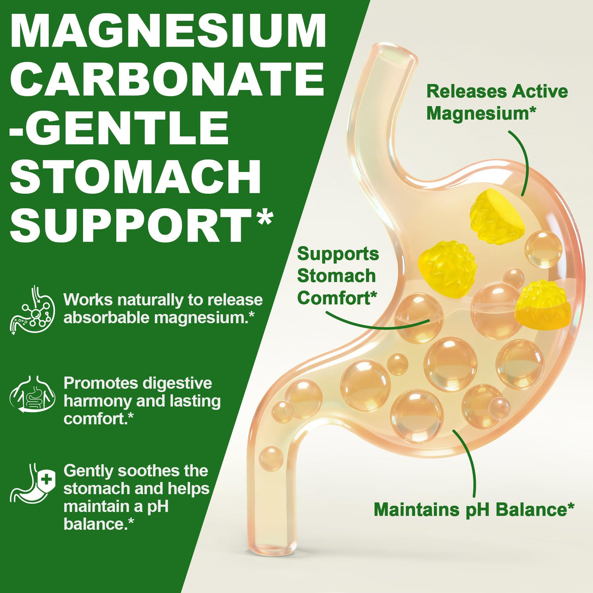 Gummies de magnésium liposomal SKLIA 500 mg - informations nutritionnelles
