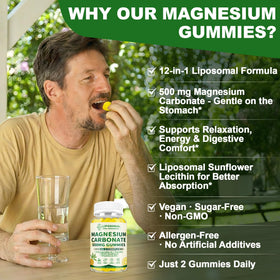 Gummies de magnésium liposomal SKLIA 500 mg - prise quotidienne