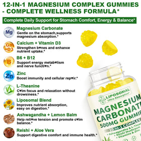 Gummies de magnésium liposomal SKLIA 500 mg - texture des gummies