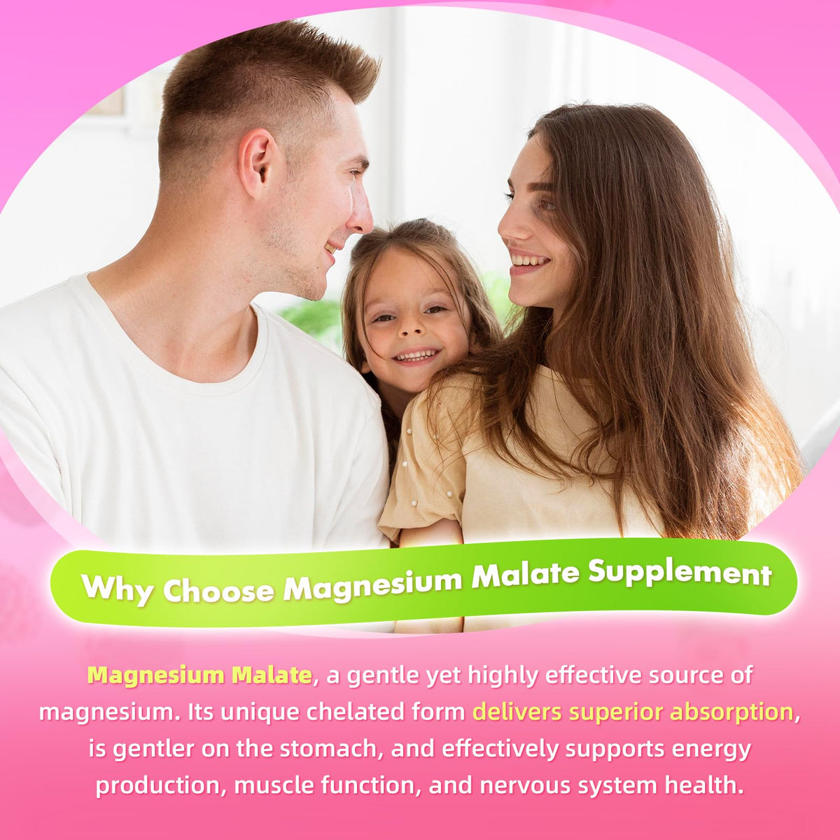 Gummies de magnésium malate MEENCCD en portion