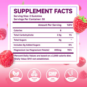 Gummies de magnésium malate MEENCCD sur une table
