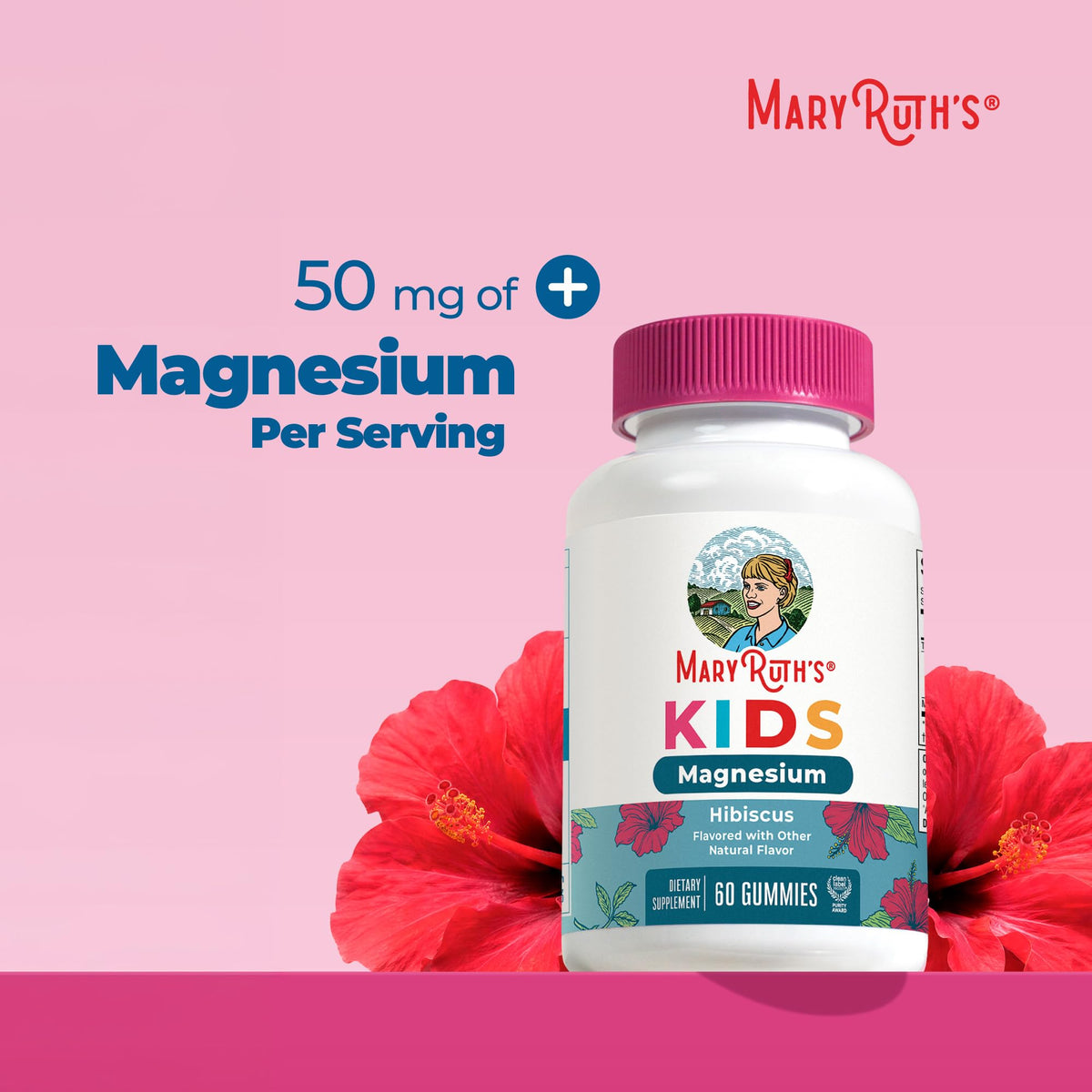 Gummies de magnésium MARYRUTH'S prêtes à être consommées