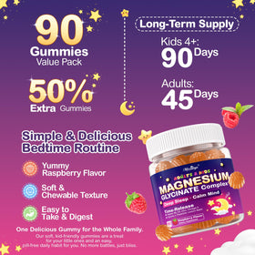 Gummies de magnésium Meceilays avec fruits frais en arrière-plan