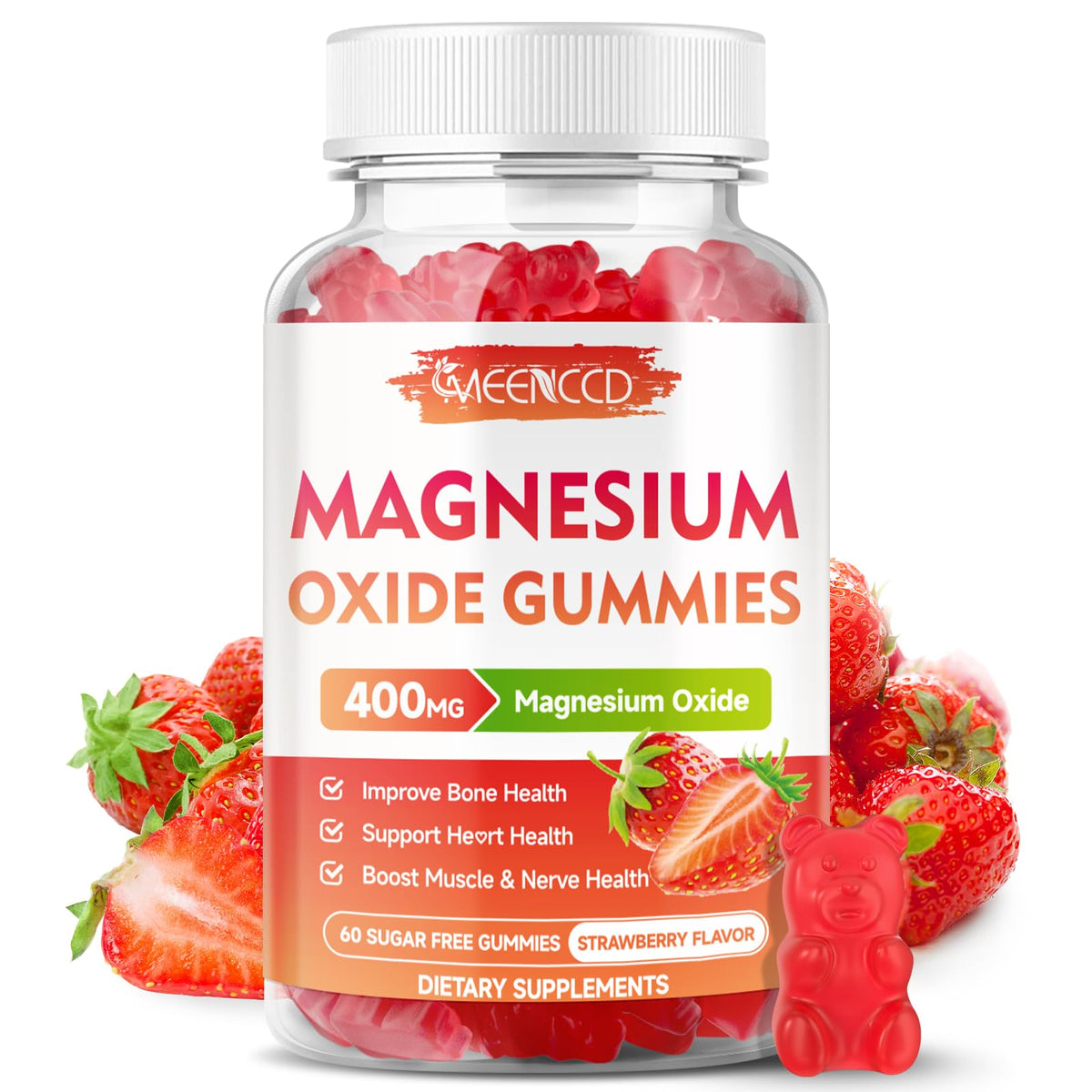 Gummies de Magnésium MEENCCD 400 mg, vue de face