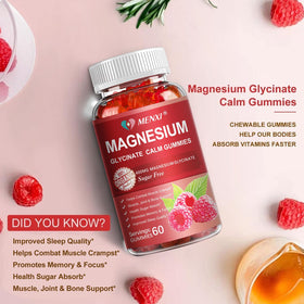 Gummies de Magnésium MENXI, gummies dans un bol sur une table