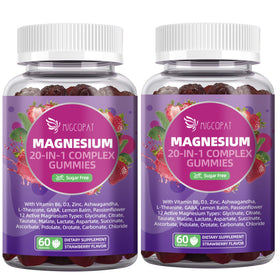Gummies de Magnésium Migcopat 20 en 1, 120 Cts, emballage avant