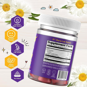 Gummies de magnésium NATURAL STACKS, portion de 30 gummies
