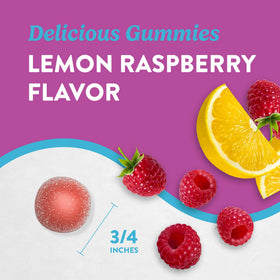 Gummies de Magnésium Nature's Truth 250mg avec une portion sur une cuillère