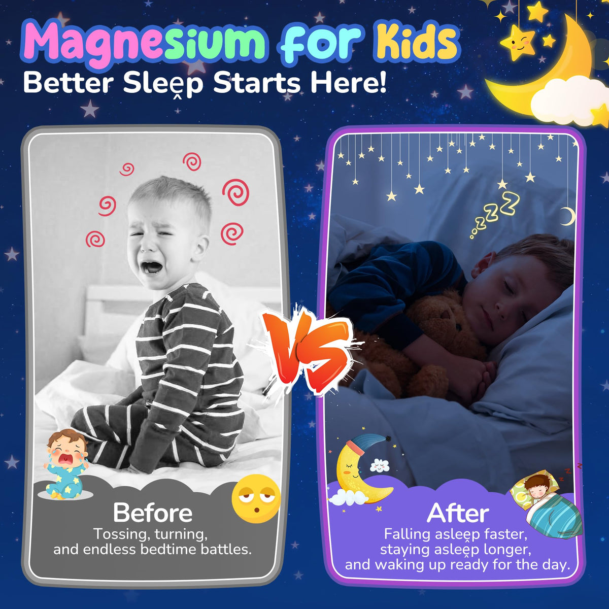 Gummies de magnésium Nextdia pour enfants, ingrédients naturels