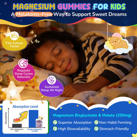 Gummies de magnésium Nextdia pour enfants, présentation sur une table